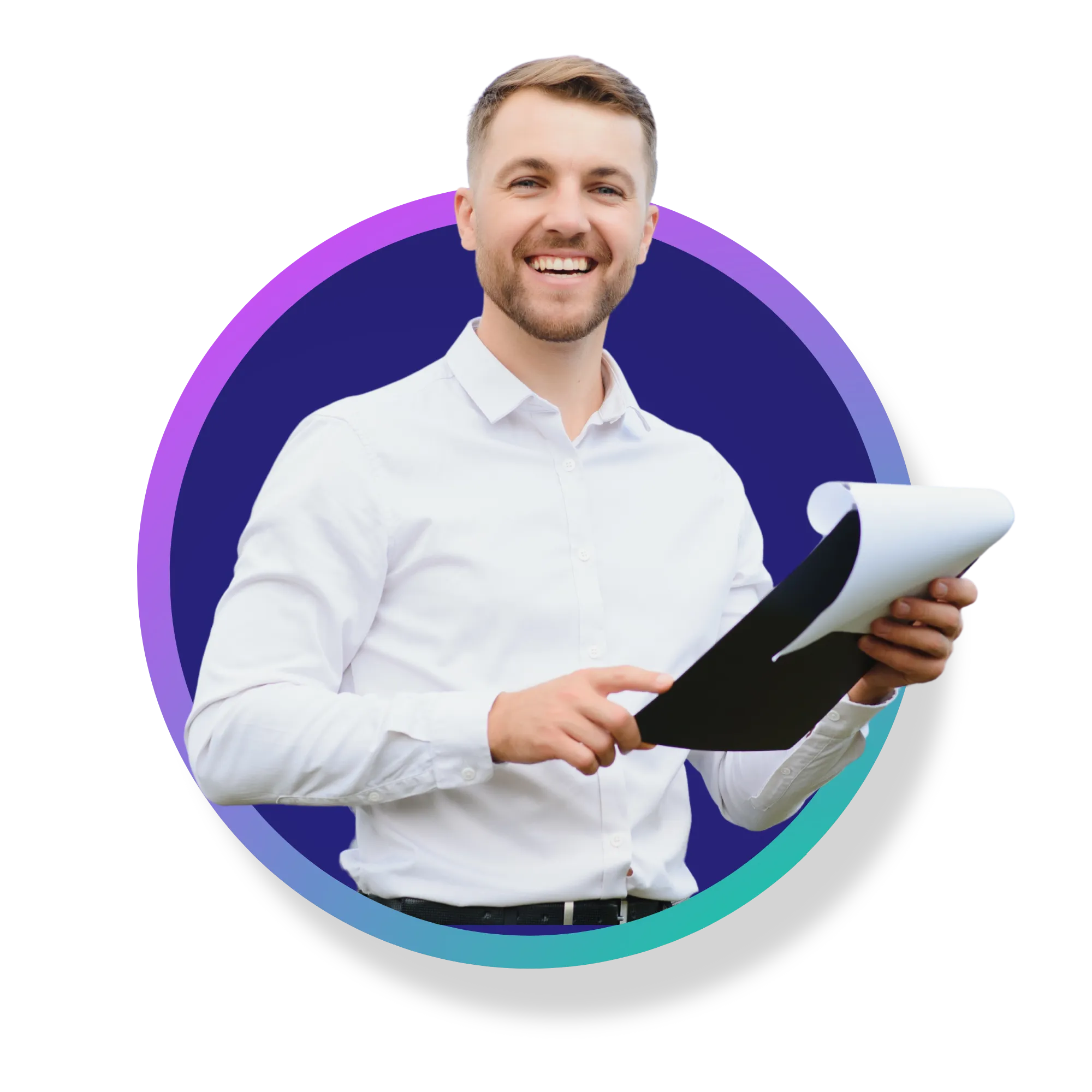 Green Energy Business Worker Doing Energy Audit